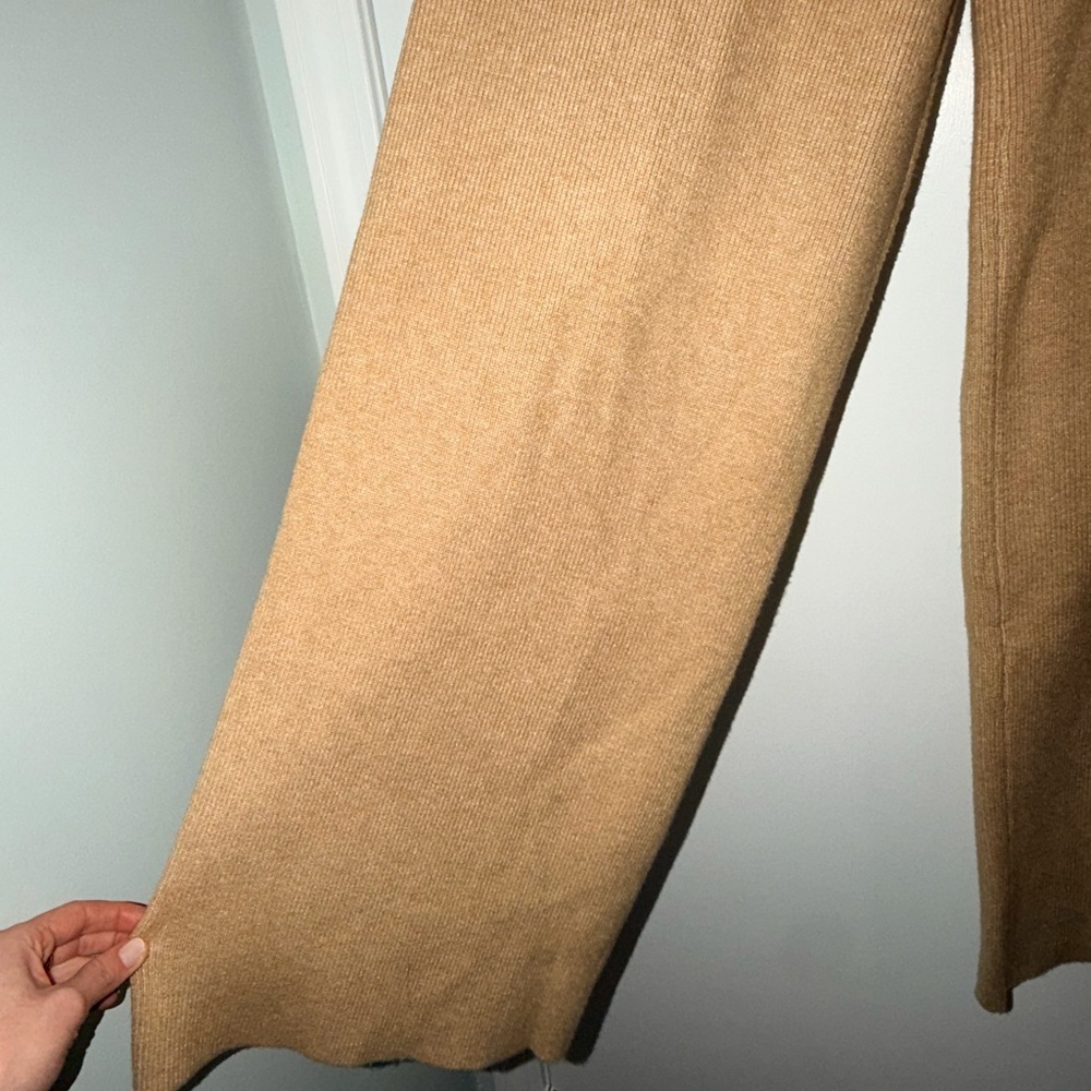 English Factory Camel Wide-Leg Pants - Picture 4 of 13
